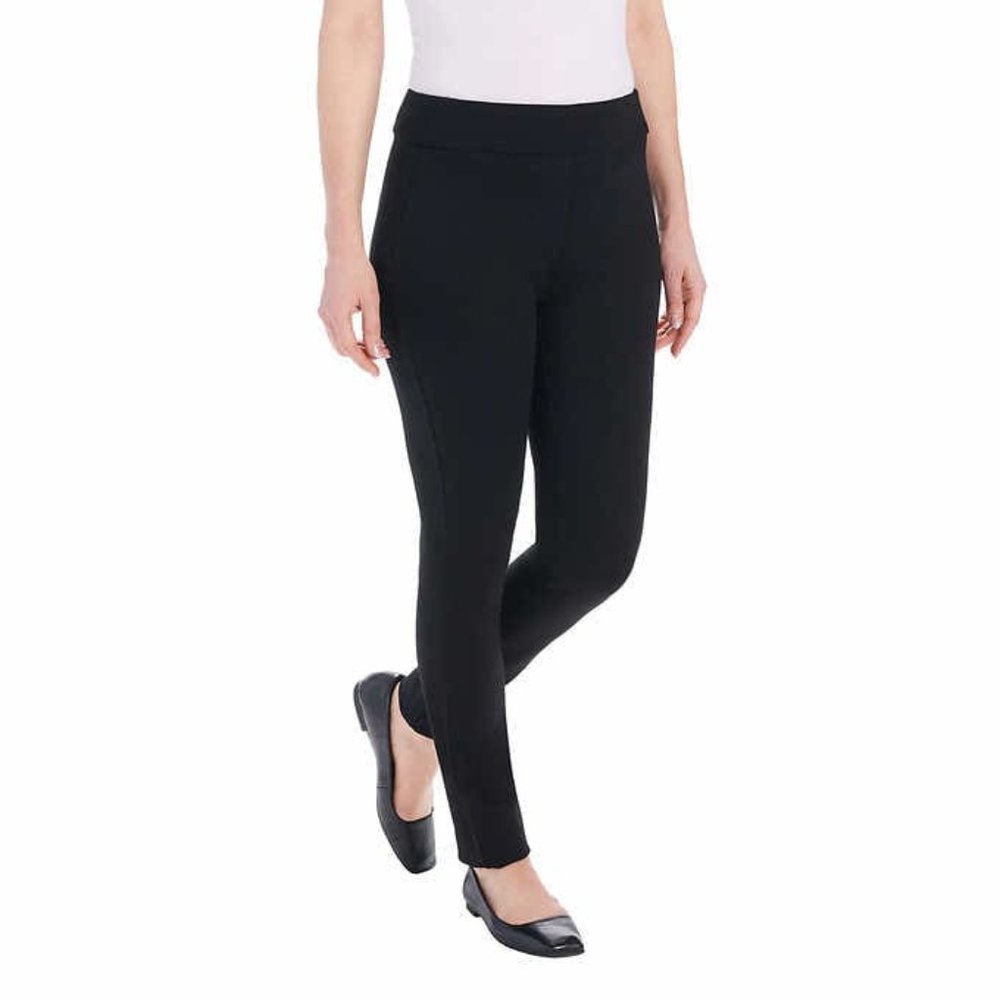 NEW Dalia Women's Pull on Ponte Pants | Black